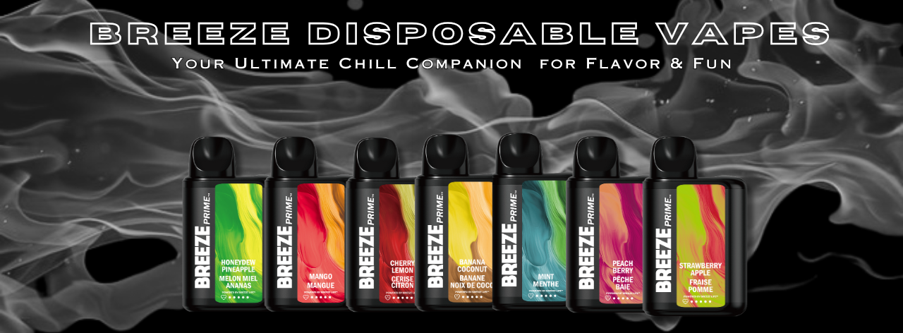 Breeze's Disposable Vapes: Epic Flavours and Smooth Clouds Delivered to You SHOP BREEZE Breeze's Disposable Vapes: Epic Flavours and Smooth Clouds Delivered to You SHOP BREEZE