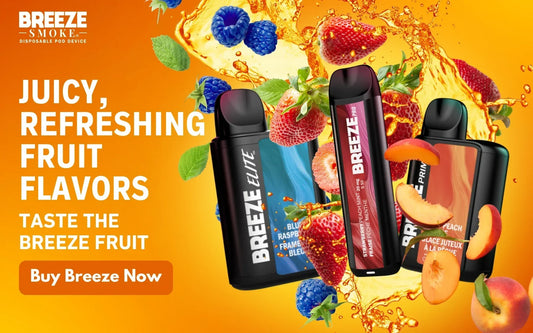 Breeze Fruit Disposable Vapes Bursting with Juicy Flavor