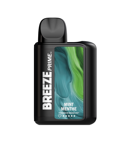 Breeze Prime Mint Disposable Vape 50 MG 6000 Puffs – SHOP BREEZE